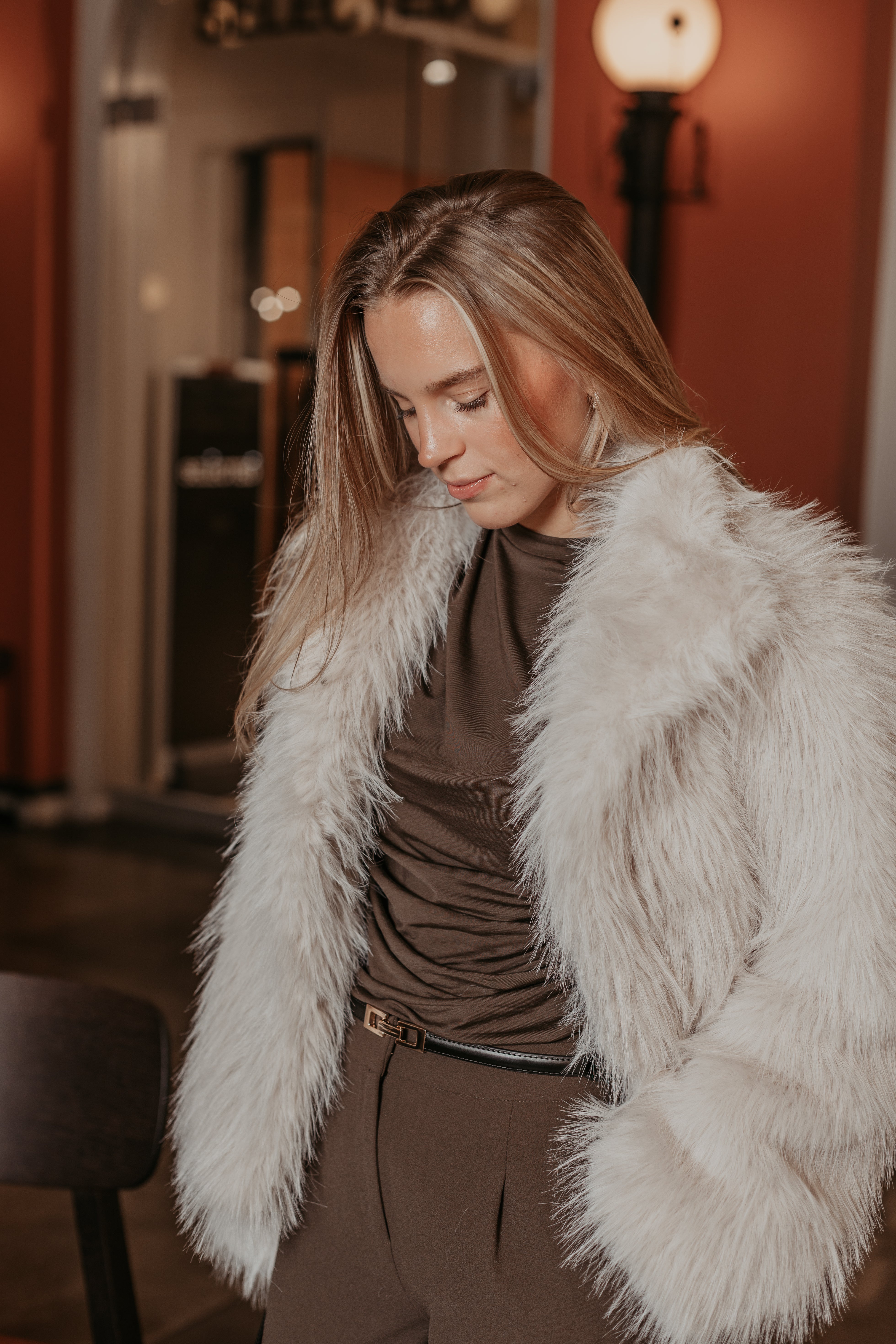 Brea Jakke - Beige/ Birch